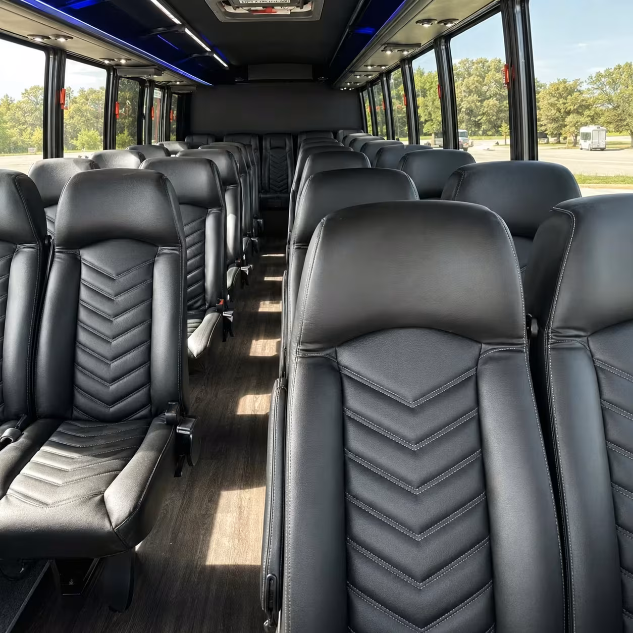 25 passenger minibus interior