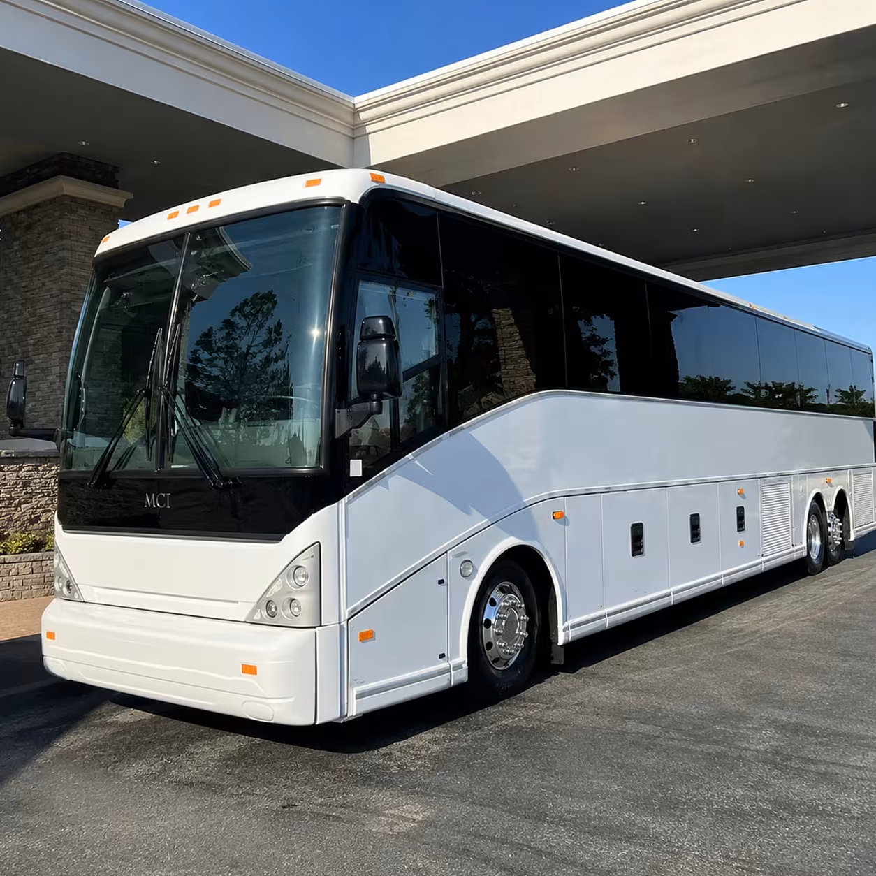 corporate campus and office charter bus rentals in fort smith