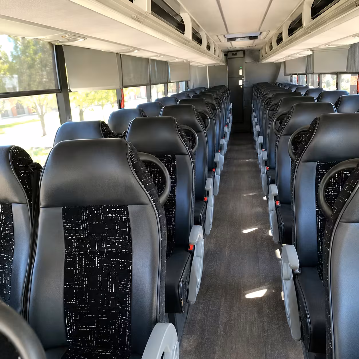 fort smith charter bus rental interior