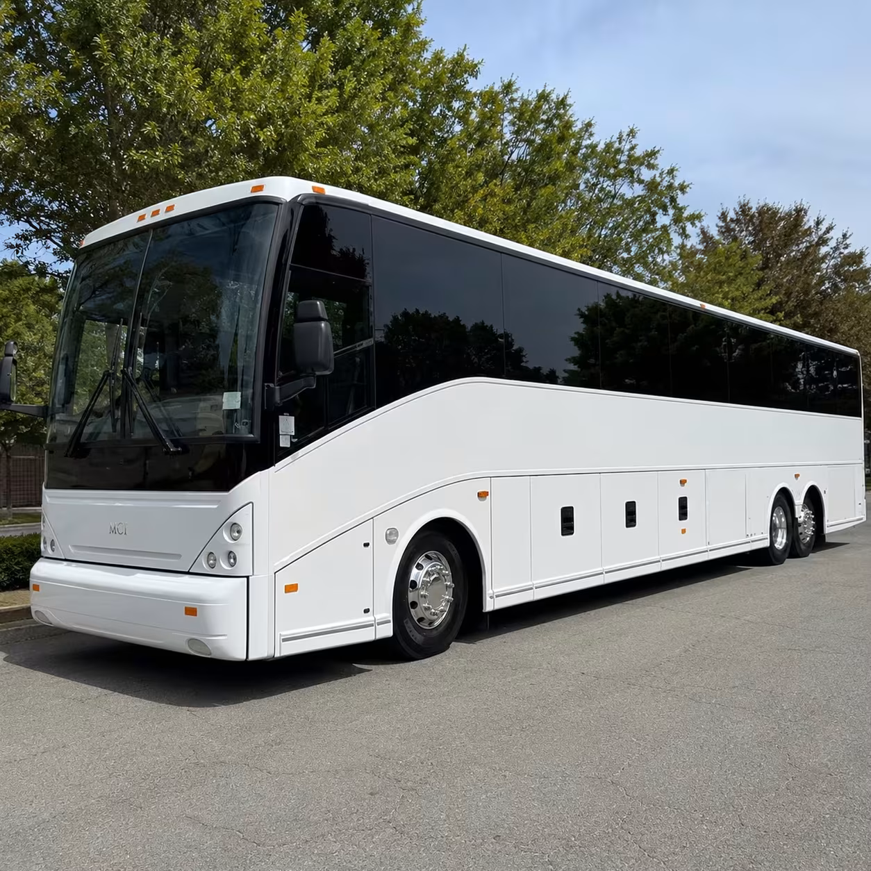 multi stop employee commuter shuttle buses across fort smith